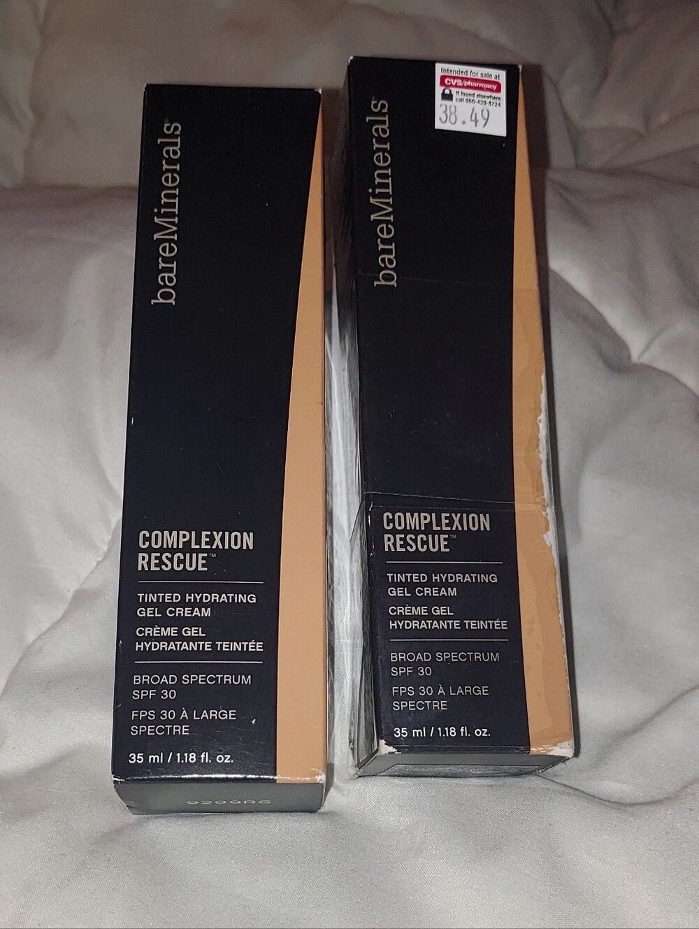 bareMinerals (2) Complexion Rescue Tinted Hydrating Gel Creams - BRAND NEW